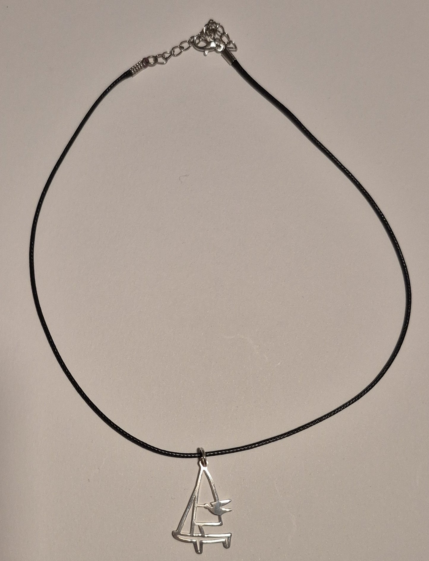 Boat outline with bird